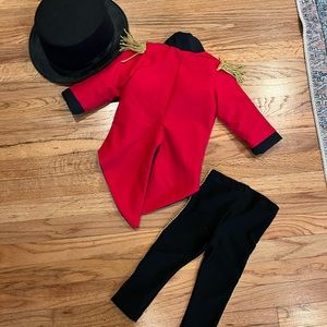 Custom made circus ring leader costume. Fits child approx 12 months